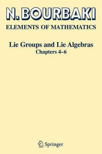 Cover image for Lie Groups and Lie Algebras: Chapters 4-6