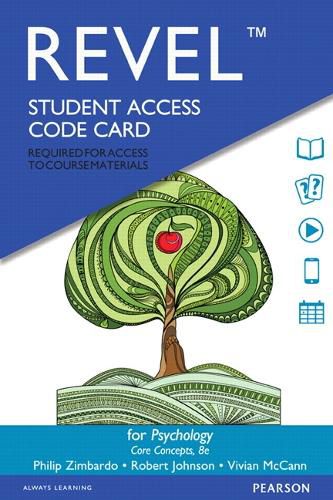 Psychology: Core Concepts -- Revel Access Code