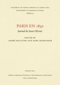 Cover image for Paris en 1830: Journal de Juste Olivier