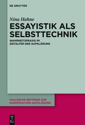 Cover image for Essayistik als Selbsttechnik