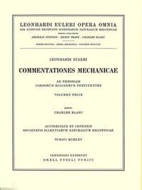 Cover image for Mechanica sive motus scientia analytice exposita 1st part