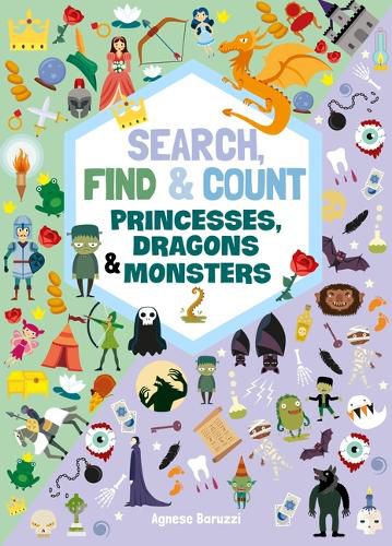 Cover image for Search, Find & Count: Princesses, Dragons & Monsters