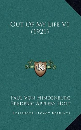 Cover image for Out of My Life V1 (1921)