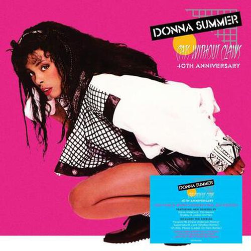 Cover image for CATS WITHOUT CLAWS (40TH ANNIVERSARY) - Donna Summer ** HOT PINK & WHITE COLOURED VINYL