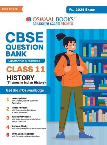 Cover image for CBSE Question Bank Chapterwise and Topicwise SOLVED PAPERS_Class 11_History_For Exam 2024-25