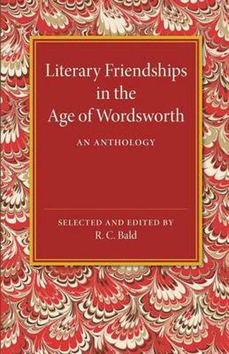 Cover image for Literary Friendships in the Age of Wordsworth: An Anthology