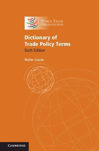 Cover image for Dictionary of Trade Policy Terms