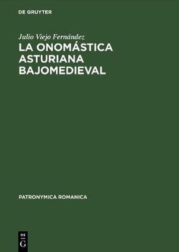 Cover image for La onomastica asturiana bajomedieval