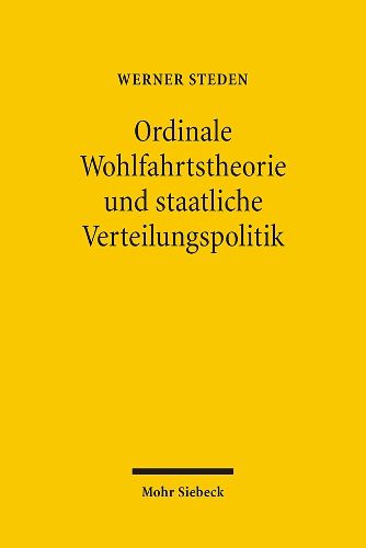 Cover image for Ordinale Wohlfahrtstheorie und staatliche Verteilungspolitik