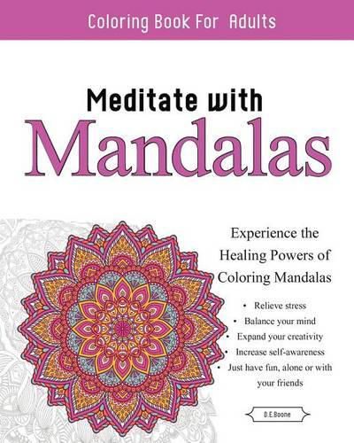 Cover image for Meditate With Mandalas: Calming Coloring Book