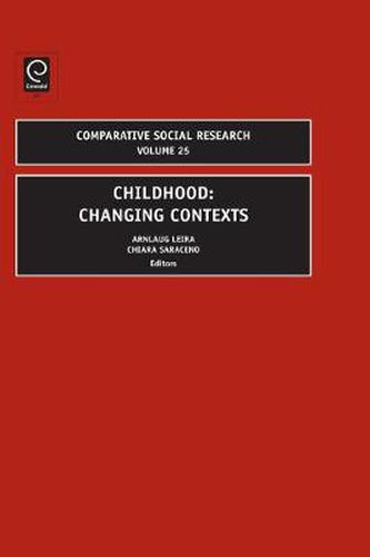 Cover image for Childhood: Changing Contexts