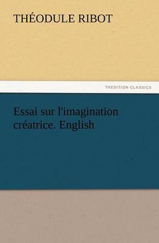 Cover image for Essai sur l'imagination creatrice. English