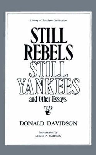 Cover image for Still Rebels, Still Yankees and Other Essays