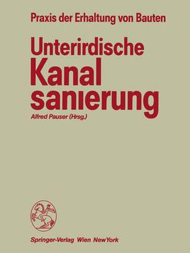Cover image for Unterirdische Kanalsanierung