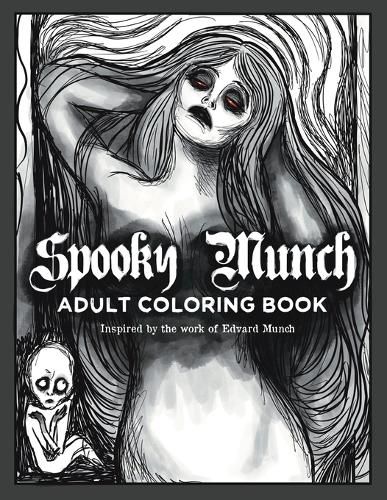 Cover image for Spooky Munch Adult Coloring Book