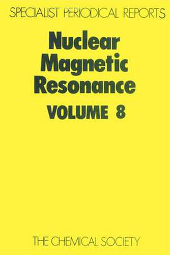 Cover image for Nuclear Magnetic Resonance: Volume 8