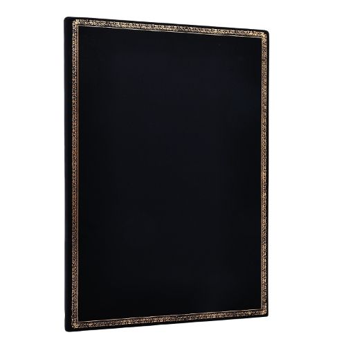 Cover image for Black Edition Grande Lined Hardcover Journal (Sin Cierre Closure)