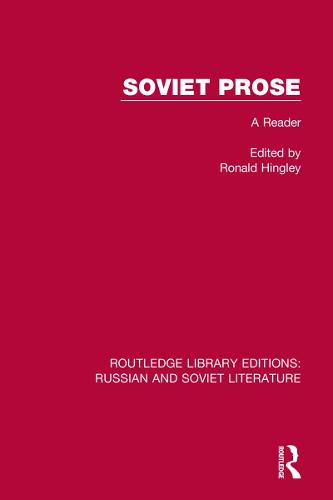 Cover image for Soviet Prose: A Reader