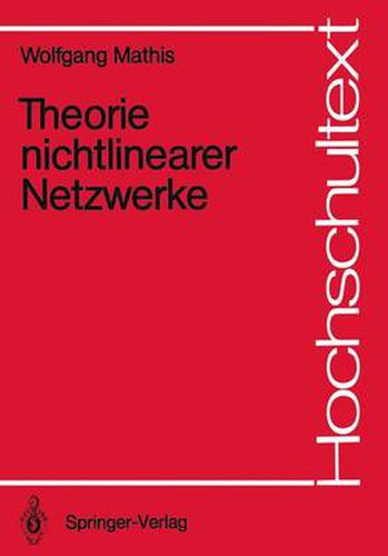 Cover image for Theorie Nichtlinearer Netzwerke