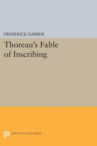 Cover image for Thoreau's Fable of Inscribing