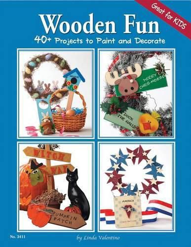 Cover image for Wooden Fun: 40+ Projects to Paint and Decorate