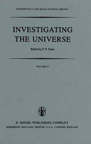 Cover image for Investigating the Universe: Papers presented to Zden?k Kopal on the occasion of his retirement, September 1981