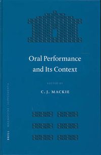 Cover image for Oral Performance and Its Context