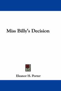 Cover image for Miss Billy's Decision