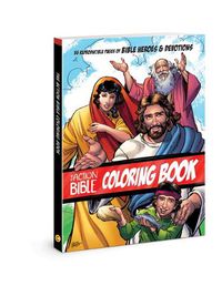 Cover image for The Action Bible Coloring Book: 55 Reproducible Pages of Bible Heroes and Devotions