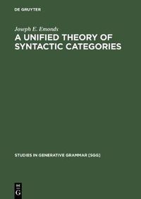 Cover image for A Unified Theory of Syntactic Categories