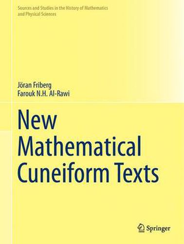 Cover image for New Mathematical Cuneiform Texts