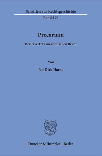 Cover image for Precarium: Besitzvertrag Im Romischen Recht