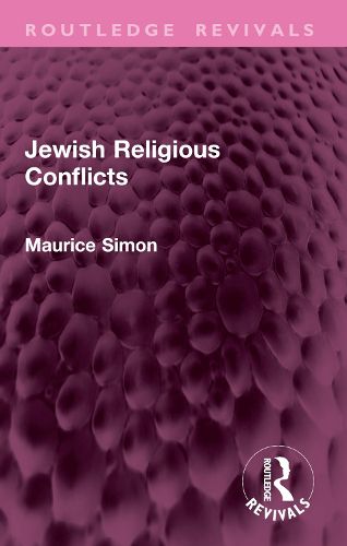 Cover image for Jewish Religious Conflicts
