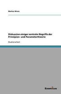 Cover image for Diskussion einiger zentraler Begriffe der Prinzipien- und Parametertheorie