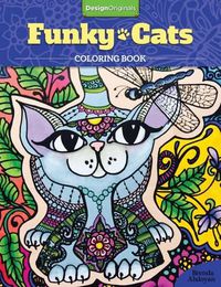 Cover image for Funky Cats Coloring Book