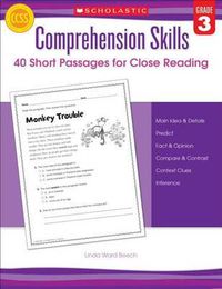 Cover image for Comprehension Skills: 40 Short Passages for Close Reading: Grade 3