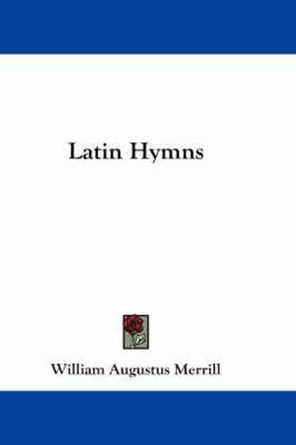 Cover image for Latin Hymns