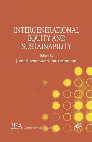 Cover image for Intergenerational Equity and Sustainability