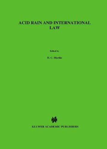 Cover image for Lier acid rain and int. law