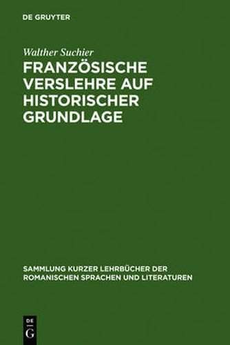 Cover image for Franzoesische Verslehre Auf Historischer Grundlage