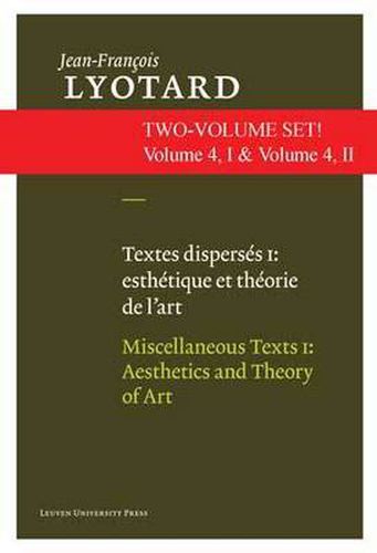 Cover image for Miscellaneous Texts: Aesthetics and Theory of Art  and  Contemporary Artists