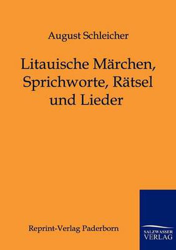 Cover image for Litauische Marchen, Sprichworte, Ratsel und Lieder