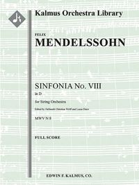 Cover image for Sinfonia No. 8 -- String Symphony in D