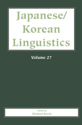 Cover image for Japanese/Korean Linguistics Volume 27