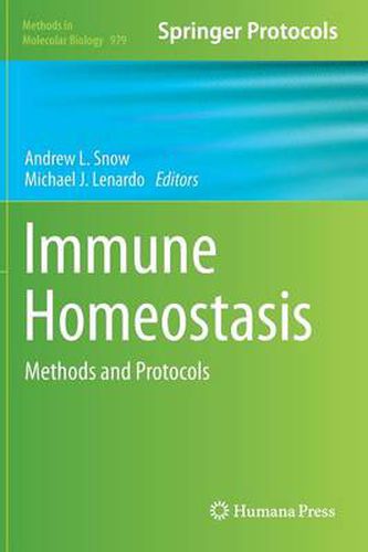 Cover image for Immune Homeostasis: Methods and Protocols