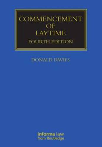 Cover image for Commencement of Laytime