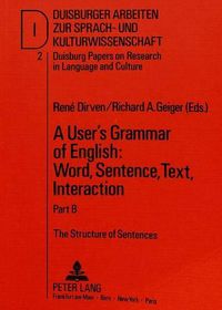 Cover image for User's Grammar of English: Word, Sentence, Text, Interaction