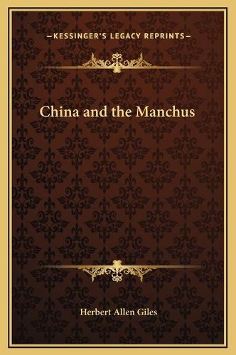 China and the Manchus