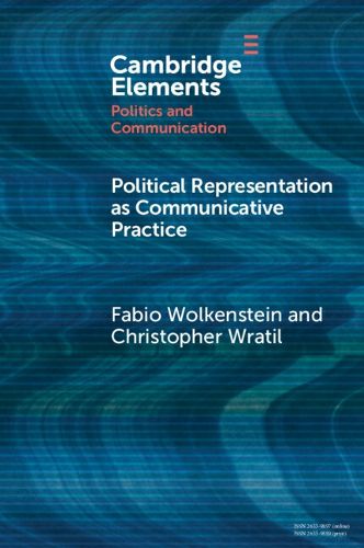 Cover image for Political Representation as Communicative Practice