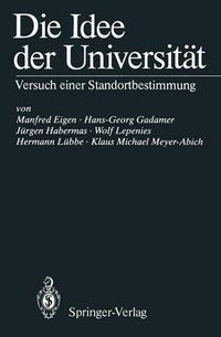 Cover image for Die Idee der Universitat